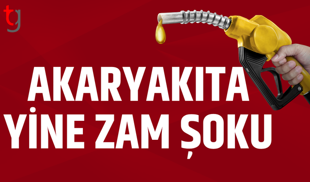 Akaryakıta bir zam daha
