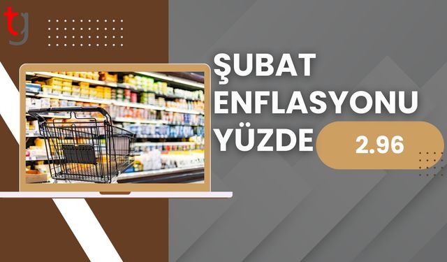 TÜİK açıkladı: Türkiye'de Şubat enflasyonu yüzde 2,96