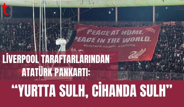 Şampiyonlar Ligi maçında dikkat çeken pankart