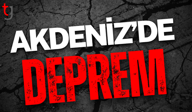 Akdeniz açıklarında deprem paniği