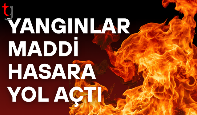 Yangınlar peş peşe çıktı, üç bölgede hasar oluştu