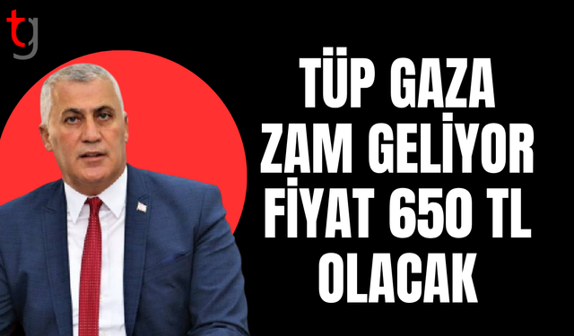Amcaoğlu;Tüp gaz fiyatı 650 tl’ye yükseliyor