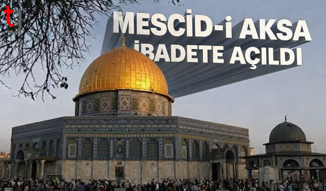 Mescid-i Aksa 41 gün sonra ibadete açıldı, gözyaşları sel oldu