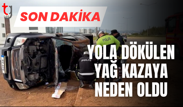 Gazimağusa İskele ana yolunda kaza