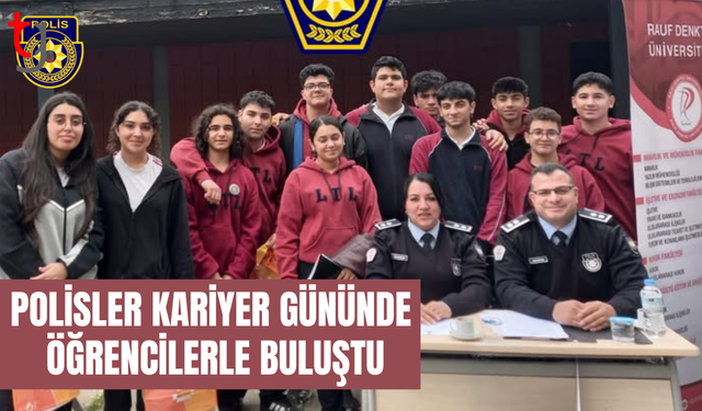 Polis, kariyer gününde Lefkoşa Türk Lisesi öğrencileri ile buluştu