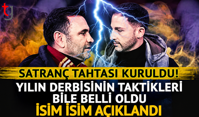 Galatasaray-Fenerbahçe derbisinde satranç tahtası kuruldu!