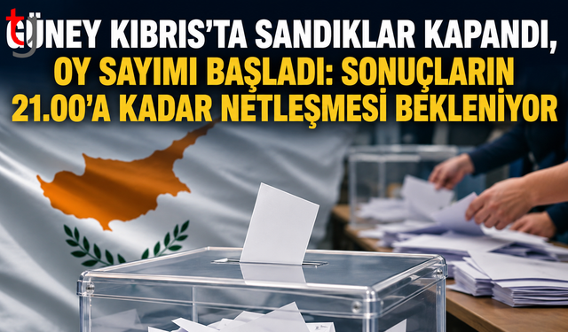 Güney Kıbrıs’ta sandıklar kapandı, oy sayımı başladı.