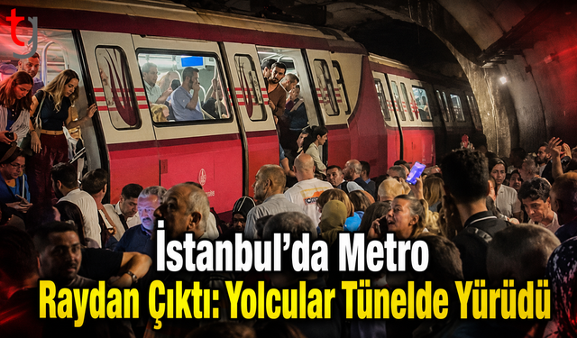 İstanbul’da Metro Raydan Çıktı: Yolcular Tünelde Yürüdü