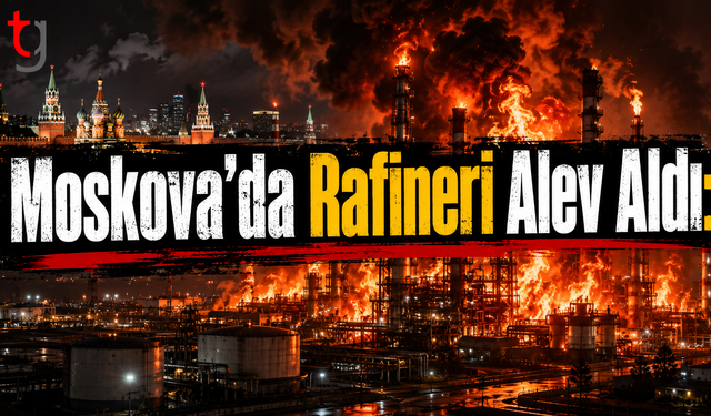 Moskova Petrol Rafinerisi Alev Aldı