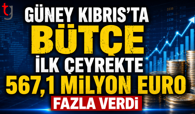 Güney Kıbrıs’ta Bütçe İlk Çeyrekte 567,1 Milyon Euro Fazla Verdi