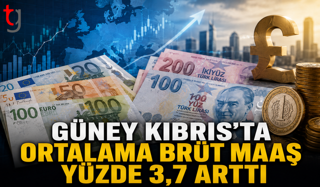 Güney Kıbrıs’ta Ortalama Brüt Maaş Yüzde 3,7 Arttı