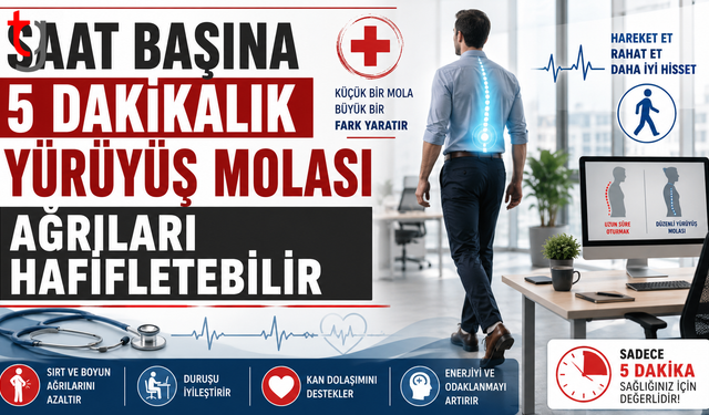 Saat Başına 5 Dakikalık Yürüyüş Molası Ağrıları Hafifletebilir