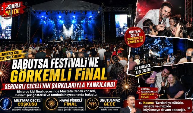 7’nci Babutsa Festivali Mustafa Ceceli Konseriyle Sona Erdi