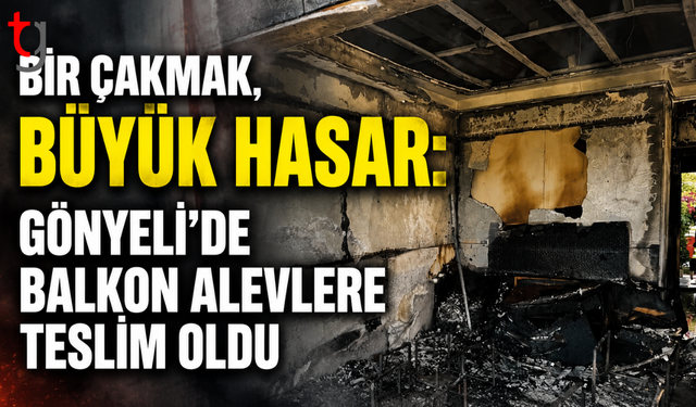 Bir Çakmak, Büyük Hasar: Gönyeli’de Balkon Alevlere Teslim Oldu