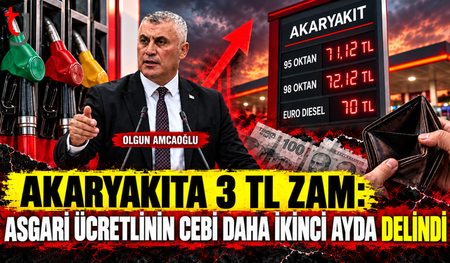 AKARYAKITA 3 TL ZAM: ASGARİ ÜCRETLİNİN CEBİ DAHA İKİNCİ AYDA DELİNDİ