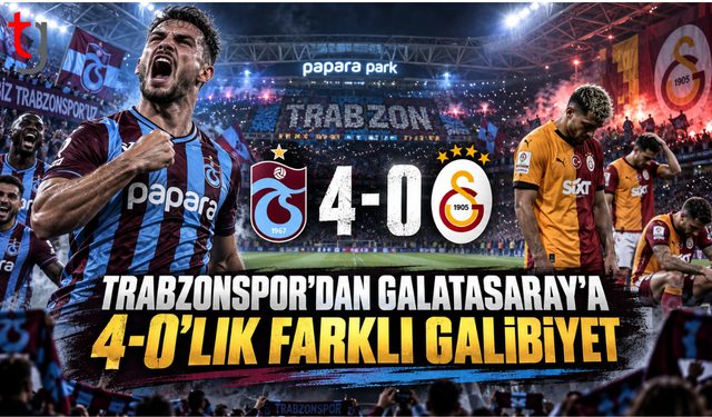 Trabzonspor’dan Galatasaray’a 4-0’lık farklı galibiyet
