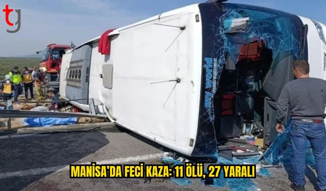 Manisa’da Tur Otobüsü Kazası: 27 Yaralı