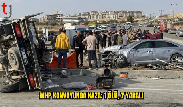 MHP Konvoyunda Kaza: 1 Ölü, 7 Yaralı