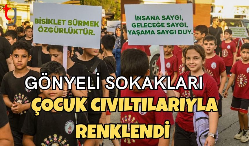 Gönyeli Sokakları çocuk cıvıltılarıyla renklendi