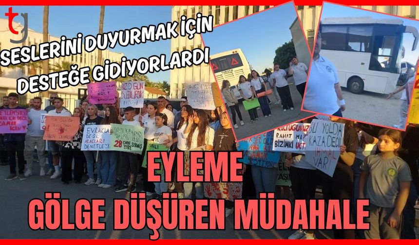 Seslerini duyurmak için desteğe gidiyorlardı: Eyleme gölge düşüren müdahale