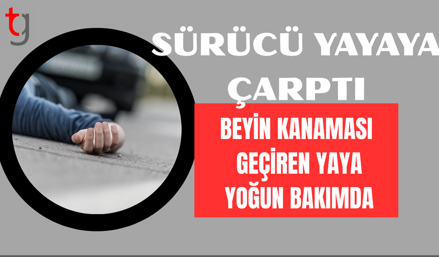 Lefkoşa'da genç sürücü yayaya çarptı