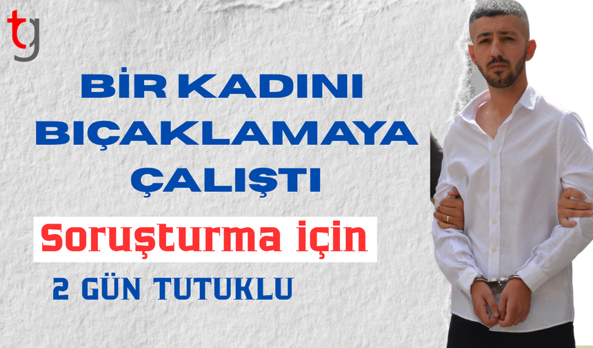 Bıçak darbesinden çantası sayesinde kurtuldu