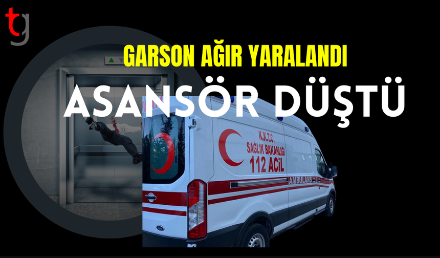 Girne'deki işletmede asansör düştü