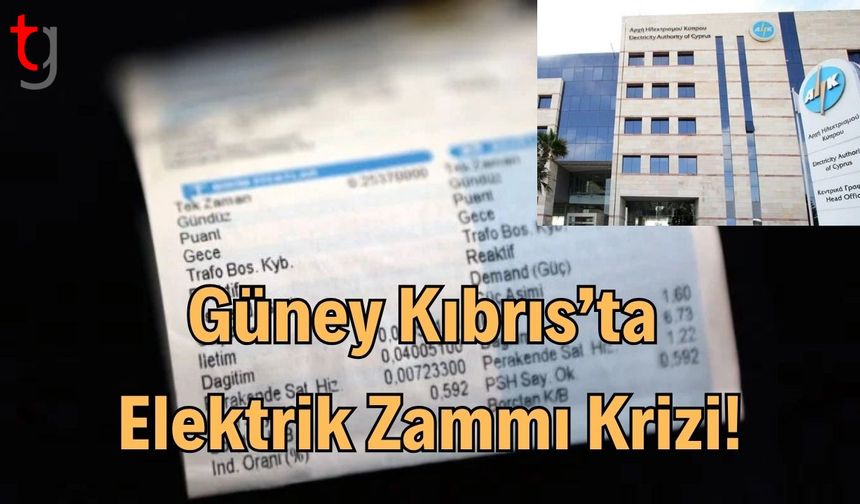 Güney Kıbrıs'ta Elektrik Zammı krizi!