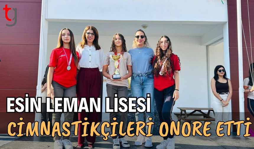 Esin Leman Lisesi, cimnastikçileri onore etti
