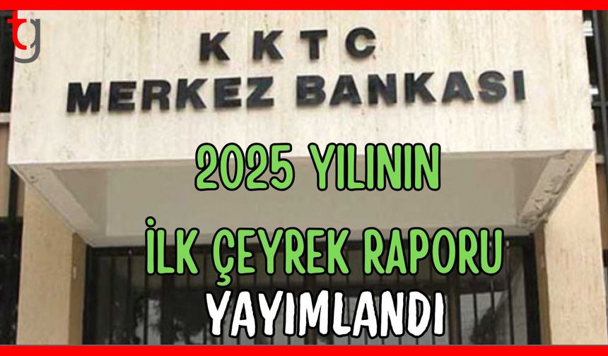 2025 yılının ilk çeyrek raporu yayımlandı