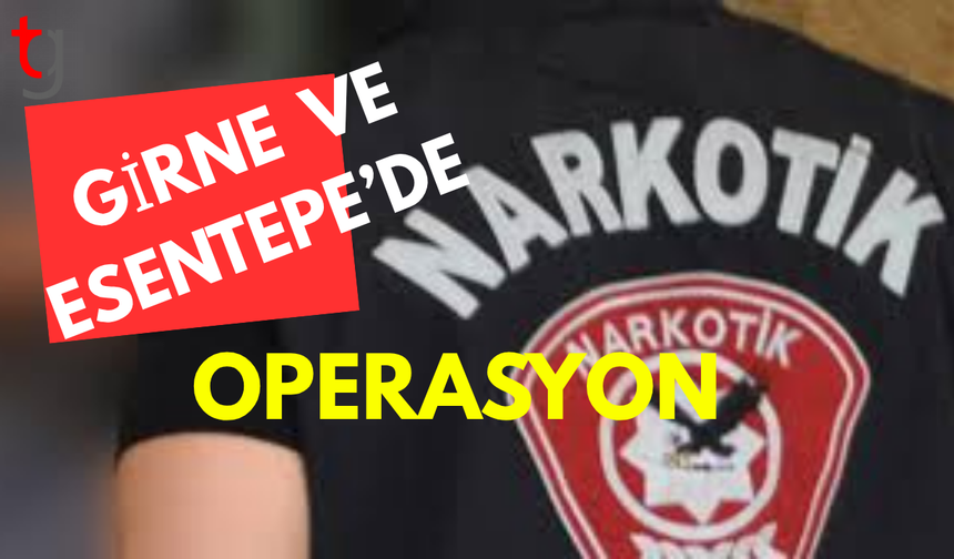Girne ve Esentepe’de uy*şturucu ve silah operasyonu