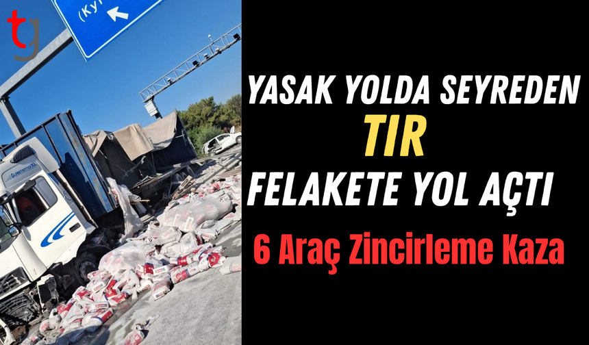Girne-Lefkoşa Anayolu'nda TIR Kazası