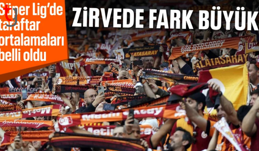 Şampiyon Galatasaray taraftar ortalamasında da zirvede yer aldı