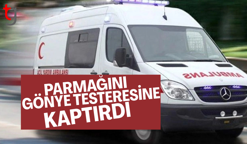 İş Kazası: Gönye Testeresine Parmağını Kaptırdı