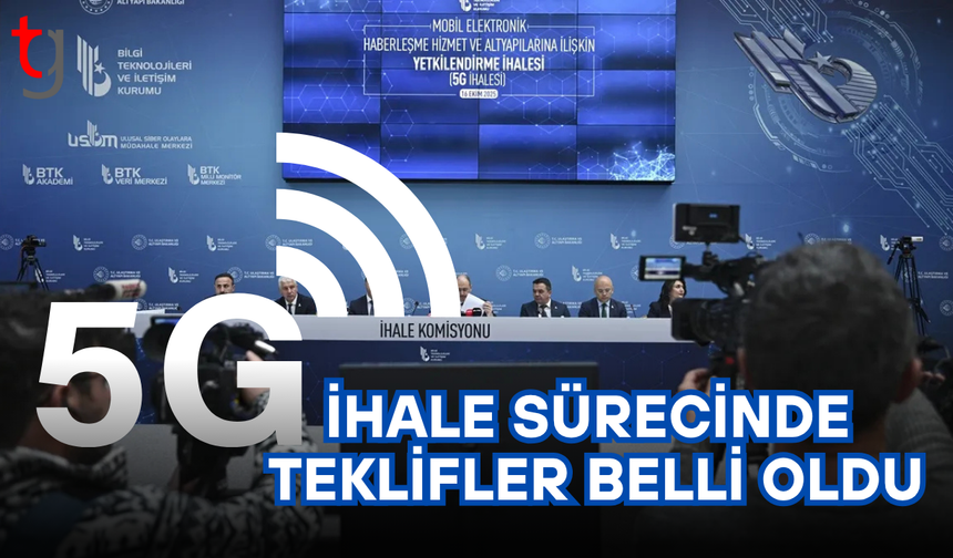 5G ihale sürecinde teklifler belli oldu: İşte en yüksek teklifi verenler
