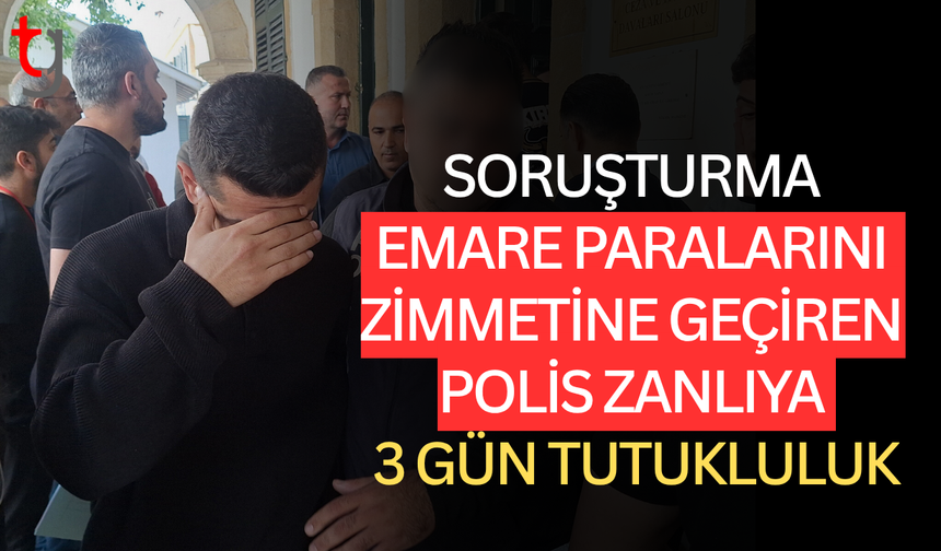 Soruşturma Emarelerini Zimmetine Geçiren Polis Zanlıya 3 Gün Tutukluluk