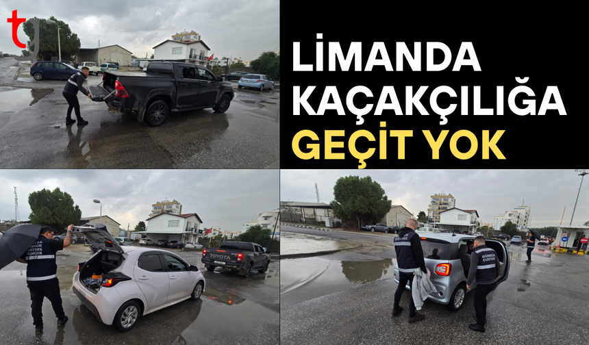 Mağusa Limanı'nda kuş uçurtmayan denetim