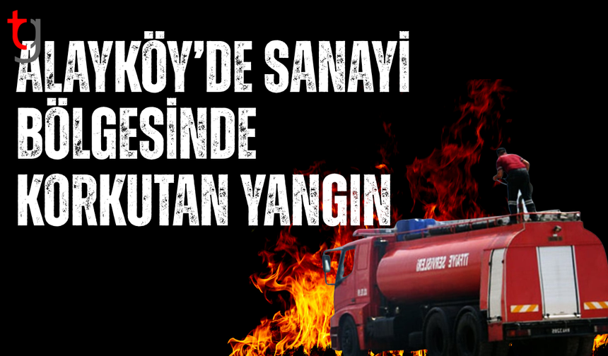 Alayköy’de oto kaporta garajında yangın paniği