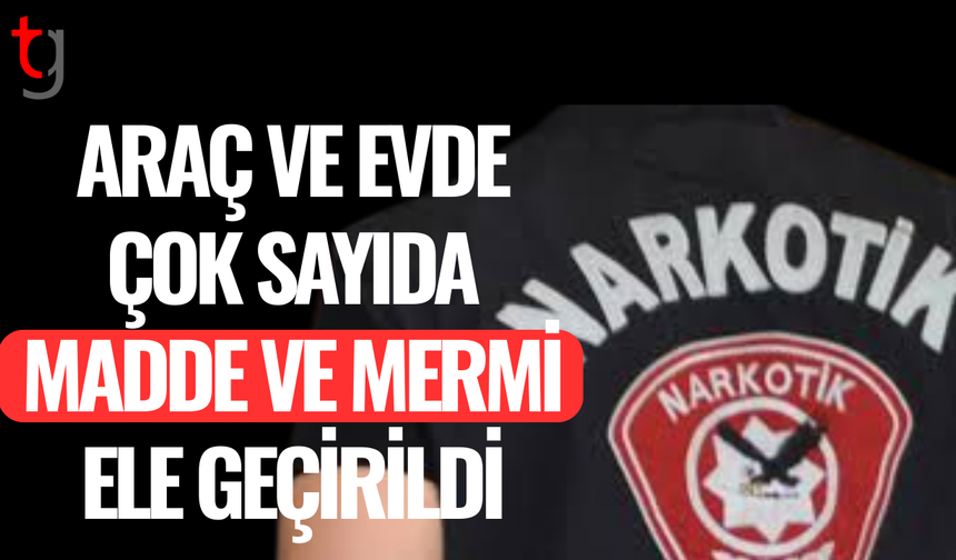 İskele’de uy*şturucu ve mermi ele geçirildi