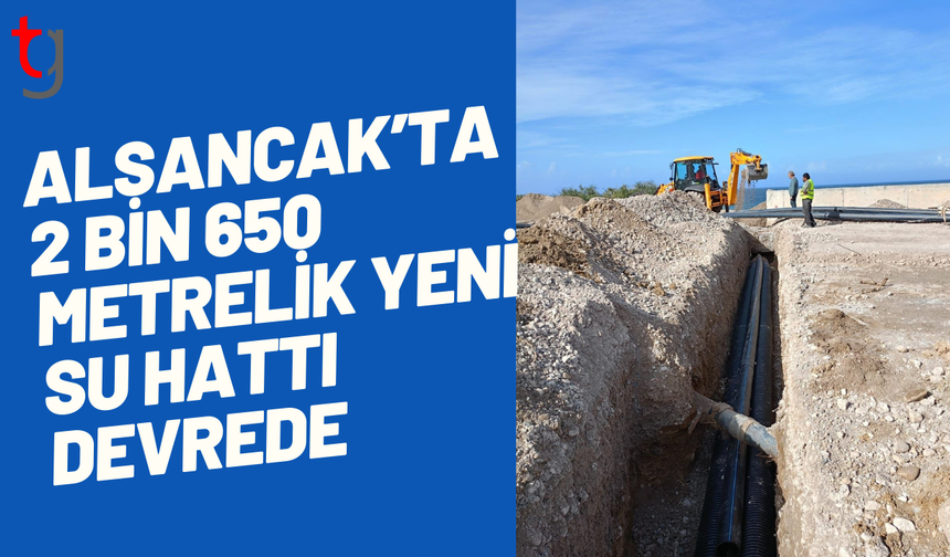 Alsancak’ta içme suyu hattı yenilendi