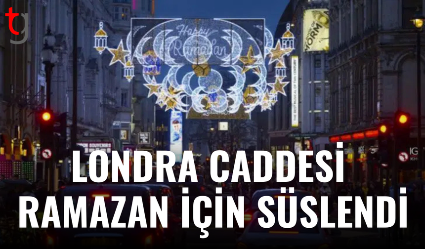 Londra'nın Coventry Caddesi Ramazan için ışıklarla aydınlandı