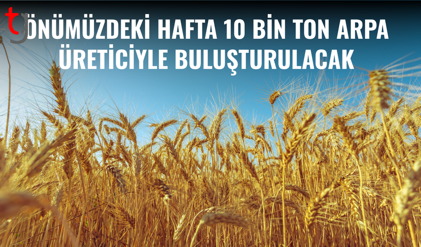 Arpa sevkiyatı sürüyor, 10 bin ton hedefi açıklandı