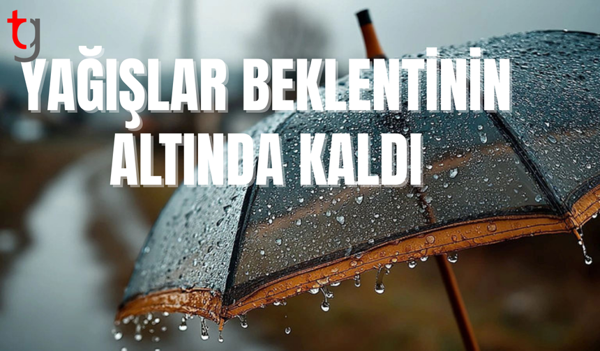 Meteoroloji verileri: Yağış miktarları sınırlı seviyede