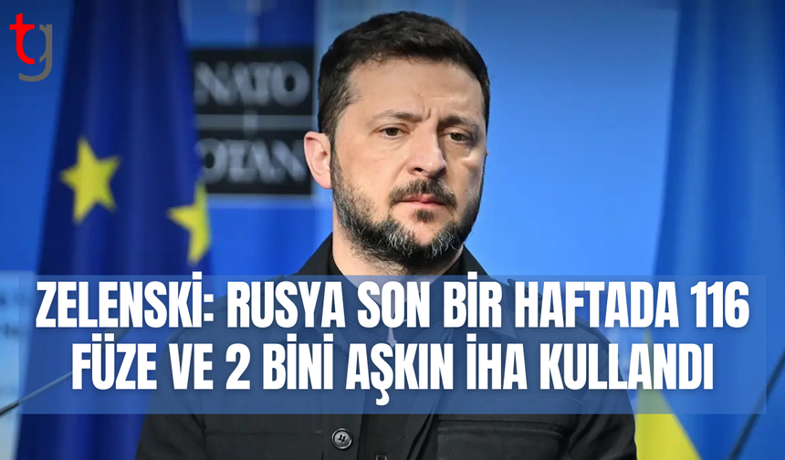 Zelenski Rus saldırılarına dikkat çekti: Füze ve İHA’lar kullanıldı