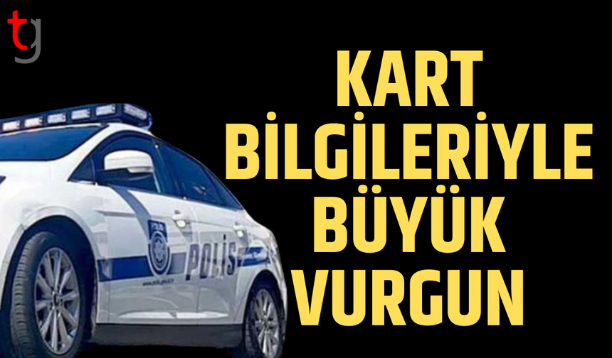 Kart bilgileriyle büyük vurgun