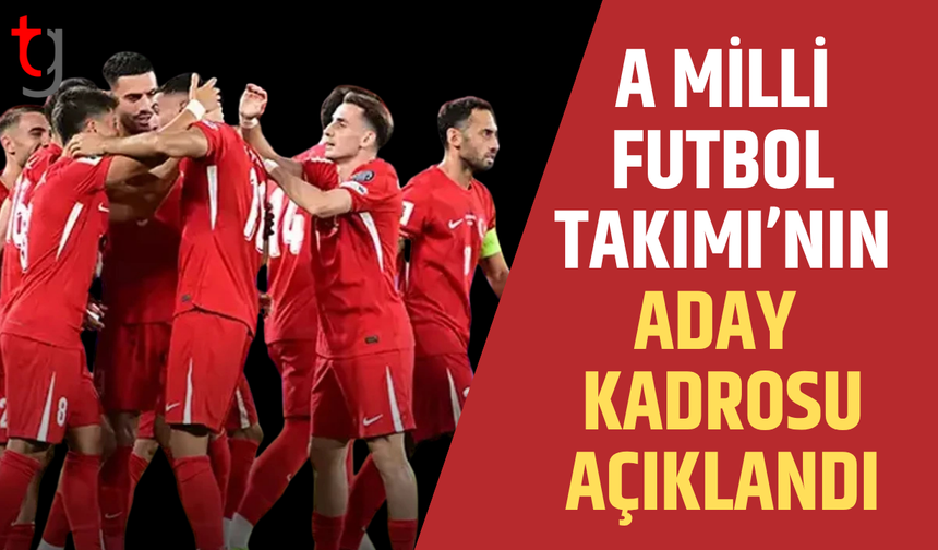 A Milli Futbol Takımı'nın aday kadrosu açıklandı