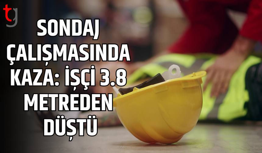 3.8 metreden düşen işçi ağır yaralandı