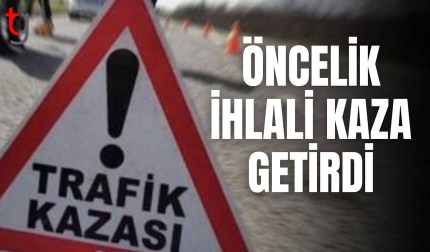 Karaoğlanoğlu’nda dikkatsizlik kazaya yol açtı