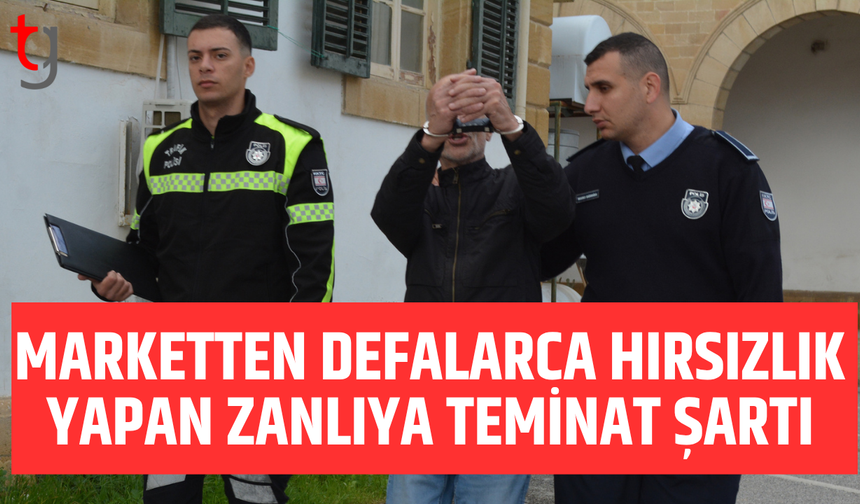 Demirhan’da marketten kozmetik ürünleri çalan zanlıya teminat