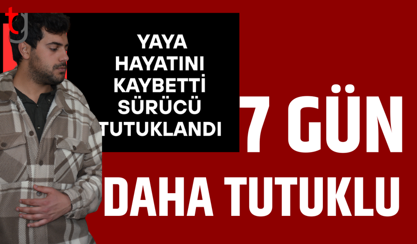 Yaya çarpma sonucu ölüm: Zanlı 7 gün tutuklu kalacak